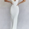 Eleanora Ivory Plunge Maxi Kjol