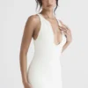 Eleanora Ivory Plunge Maxi Kjol