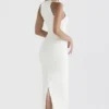 Eleanora Ivory Plunge Maxi Kjol