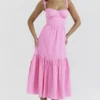 Elia French Pink Midi Sommerkjoler