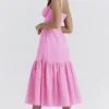 Elia French Pink Midi Sommerkjoler