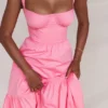 Elia French Pink Midi Sommerkjoler