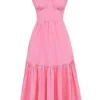 Elia French Pink Midi Sommerkjoler