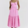 Elia French Pink Midi Sommerkjoler