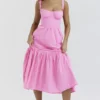 Elia French Pink Midi Sommerkjoler