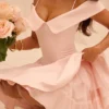Elida Ballerina rosa minikjole med bare skuldre