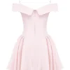 Elida Ballerina rosa minikjole med bare skuldre