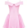 Elida Cotton Candy Twill Off Shoulder Mini Kjoler