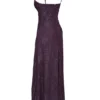 Esme Grape Lurex Chiffon Maxi Kjoler