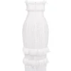 Eve hvit broderi-maxi-kjole