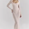 Everly Blush Mesh Maxi-kjoler med Bodys