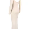 Everly Blush Mesh Maxi-kjoler med Bodys