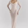 Everly Blush Mesh Maxi-kjoler med Bodys