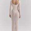 Everly Blush Mesh Maxi-kjoler med Bodys
