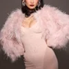 Everly Blush Mesh Maxi-kjoler med Bodys