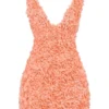 Faena Sorbet Plunge Mini-kjole med blomsterapplikasjon