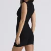 Fatale svart bandage-minikjole
