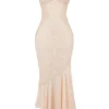 Felicia Vanilla Chiffon & Lace Aftenkjoler