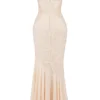 Felicia Vanilla Chiffon & Lace Aftenkjoler