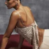 Fernanda kremfarget paisley-topper i blonder
