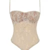 Fernanda kremfarget paisley-topper i blonder