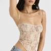 Fernanda kremfarget paisley-topper i blonder