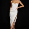 Flora Ivory Satin Korsetter Kjoler