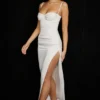 Flora Ivory Satin Korsetter Kjoler