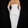 Flora Ivory Satin Korsetter Kjoler