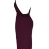 Florentina Merlot drapert midikjole