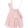 Florianne Soft Peach Sløyfe-minikjole