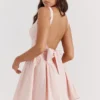 Florianne Soft Peach Sløyfe-minikjole