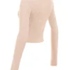 Gene Beige myk og luftig strikkecardigan