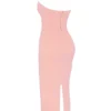 Gianina Sorbet Crepe Halter Maxi-kjoler
