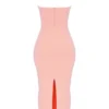 Gianina Sorbet Crepe Halter Maxi-kjoler