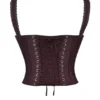 Gini Rich Brown Lace Back Korsetter