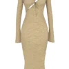 Giovanna Stone blomstret blonder-maxidress