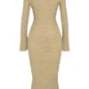 Giovanna Stone blomstret blonder-maxidress