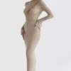 Giovanna Stone blomstret blonder-maxidress