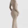 Giovanna Stone blomstret blonder-maxidress
