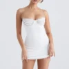 Grace Ivory Crystallised Mini Kjoler