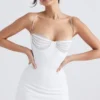 Grace Ivory Crystallised Mini Kjoler