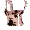 Graciela Dusty Pink Devore Topper
