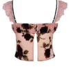 Graciela Dusty Pink Devore Topper
