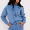 Halo Azure Oversized-hettegenser med bomullsfleece på baksiden