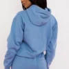 Halo Azure Oversized-hettegenser med bomullsfleece på baksiden