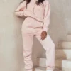 Halo Blush Oversized hettegenser med bomullsfleece på baksiden