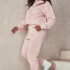 Halo Blush Oversized hettegenser med bomullsfleece på baksiden