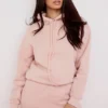 Halo Blush Oversized hettegenser med bomullsfleece på baksiden