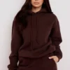 Halo Chocolate Oversized hettegenser med fleece på baksiden